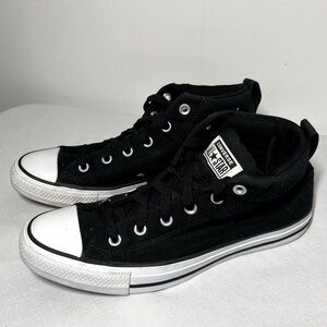 Converse Chuck Taylor All Star High Street Sneakers. Size 8.5. Black white